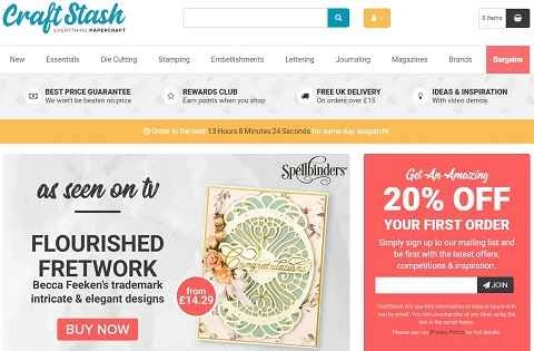 CraftStash公式サイト、英国のクラフトウェブサイト