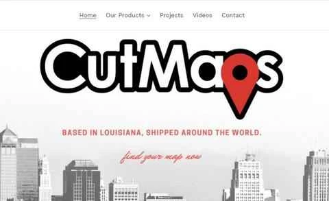 Cut Maps公式サイト：米国ホームデコレーションレーザーカッティングマップ