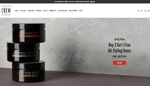 アメリカンクルー公式サイト：アメリカの男性用グルーミングブランド