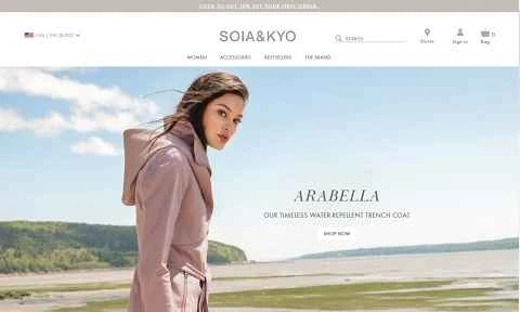 Soia & Kyoはアメリカとカナダを拠点とするファッションブランドです。