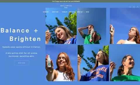 イギリスのスキンケアブランド「Balance Me」公式サイト、画像1。 Balance Me官网 英国护肤品牌 第1张