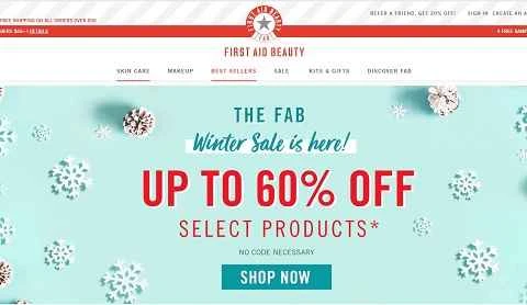 アメリカのスキンケアブランド、ファーストエイドビューティー（FAB）公式サイト