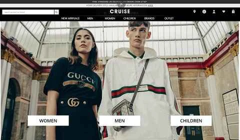 英国の高級ブランド小売業者、クルーズ公式サイト