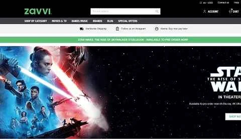 Zavvi（米国およびカナダ）公式サイト、英国のオーディオビジュアル製品ショッピングサイト
