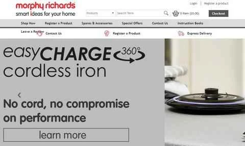 Morphy Richardsの公式ウェブサイト、Morphy Richards UKの電化製品