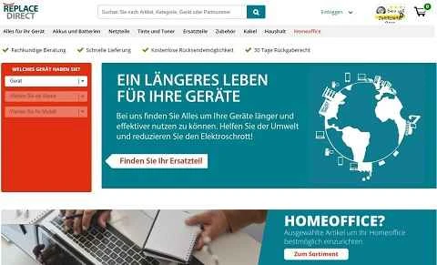 Replace Direct ドイツ公式ウェブサイト（DE 電子機器部品ウェブサイト）