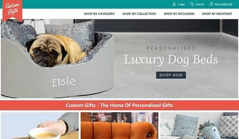 Custom Gifts 公式英国パーソナライズギフトウェブサイト