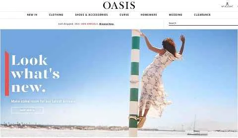 イギリスのファッションブランド、オアシス。