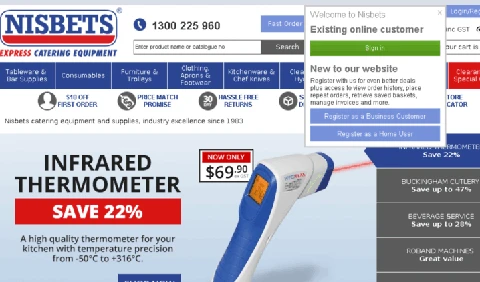 Nisbets Belgium 公式ウェブサイト BE ヨーロッパのキッチン・ホテル用品サプライヤー