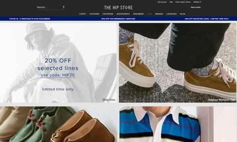 英国のオンライン衣料品店、The Hip Store。
