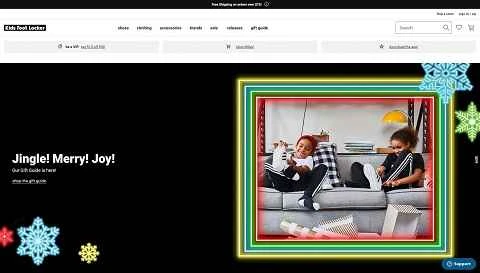 米国を拠点とする子供向けスポーツショッピング ウェブサイト、Kids Foot Locker。