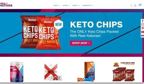 米国のケトンサプリメント、Real Ketones 公式サイト。