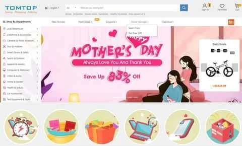 TomTop公式サイト越境ECショッピングプラットフォーム