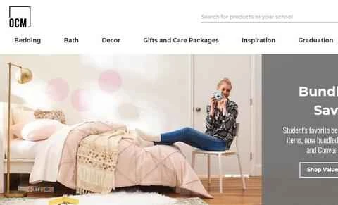 OCM（Our Campus Market）公式サイト：アメリカの大学生向けホームショッピングウェブサイト
