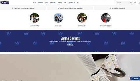 米国のスポーツウェア小売業者Champs Sports