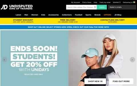 JDスポーツアイルランド公式ウェブサイト