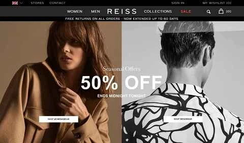 イギリスのファッションブランドREISS公式サイトUK。