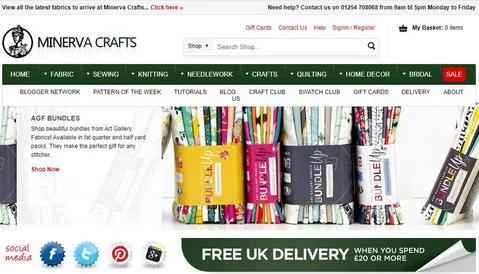 Minerva Crafts 公式サイト: 英国を拠点とするクリエイティブな手工芸品のショッピングウェブサイト