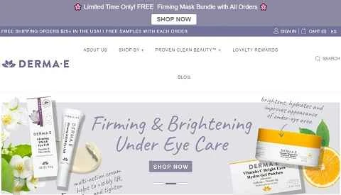 アメリカのナチュラルスキンケアブランド、Dermaeの公式サイト。