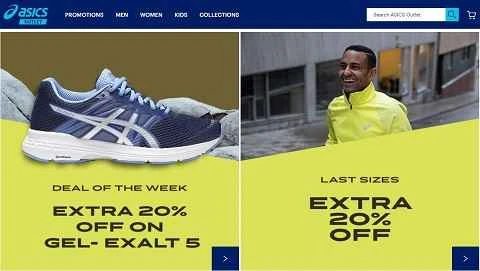 ASICS オランダのウェブサイト NL 日本のスポーツウェアブランド
