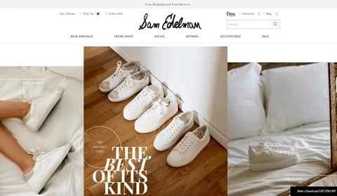 アメリカ・ニューヨーク発のフットウェアブランド、サムエデルマンの公式サイト。