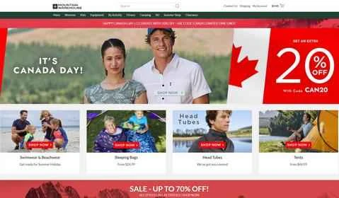 マウンテンウェアハウスカナダ公式サイト - イギリスのアウトドアギアブランド