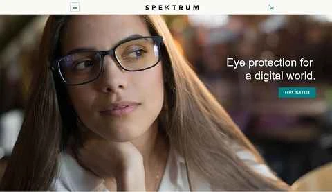 Spektrum Glasses CA - カナダのプロフェッショナル向け高級コンピューターグラスのウェブサイト