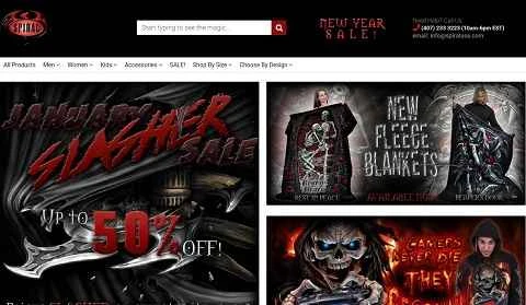 イギリスのヘビーメタルとゴシックファッションブランド、Spiral Direct。