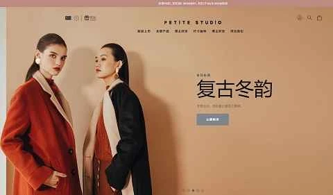 アメリカの女性向けファッションブランドのウェブサイト「Petite Studio NYC」