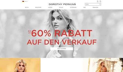 ドロシーパーキンス ドイツ公式ウェブサイト DE 英国最大の婦人服小売業者