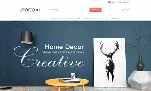 Dooxi公式ウェブサイト イギリスのホームデコレーションウェブサイト
