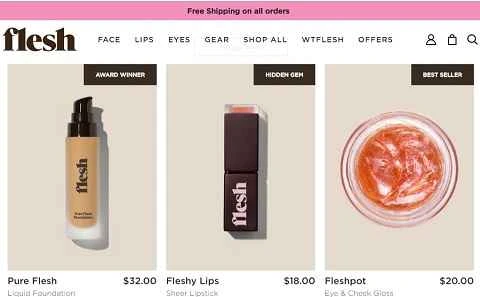 レブロングループ傘下の化粧品ブランド「フレッシュビューティー」が米国のウェブサイトに公式掲載されました。