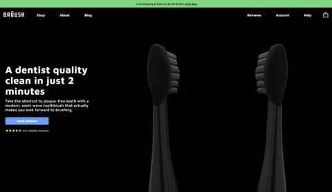アメリカの高品質な電動歯ブラシブランド「Bruush」。