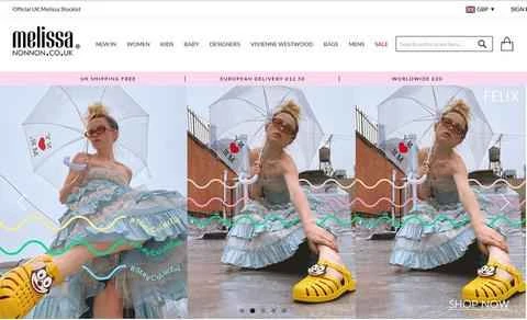 NONNON公式サイト、英国メリッサシューズのショッピングサイト