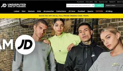 JD Sports UK 公式ウェブサイト - オンラインスポーツアパレル販売店