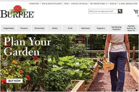 Burpee Gardening 公式ウェブサイト: アメリカのガーデニング製品をワンストップで扱うショップ。