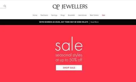 QP Jewellersの公式サイト - 英国のジュエリーとアクセサリーのオンラインショッピングサイト