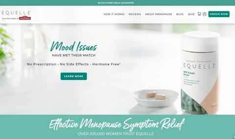 エクエル公式サイト：米国女性向け更年期サプリメント