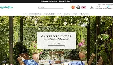 Lights4fun ドイツ公式ウェブサイト DE ヨーロッパの装飾照明小売業者