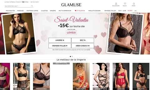 フランスの女性用ランジェリーブランド、Glamuse。