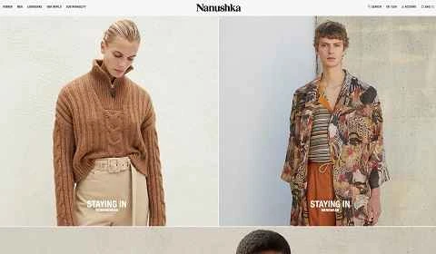 ハンガリーのファッションブランド、Nanushkaの公式サイト。