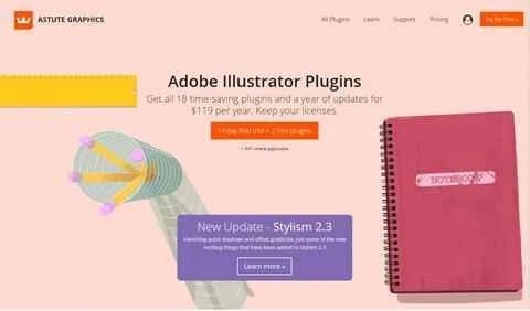 Astute Graphics 公式サイト Adob​​e Illustrator プラグイン