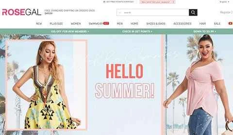 rosegal公式サイト - アメリカのヴィンテージ衣料品ショッピングサイト