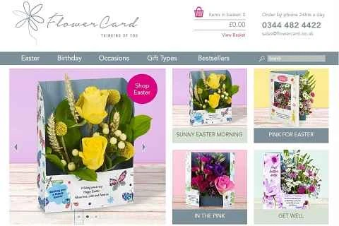 フラワーカード公式サイト - 英国の芸術的な花