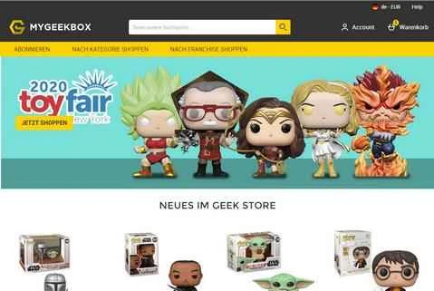 私の Geek Box Germany ウェブサイトでは、毎月ミステリー ボックスをお送りします。