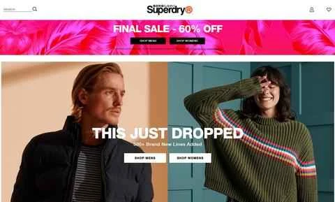 Superdry US公式サイト、1ページ目 Superdry美国官网 第1张