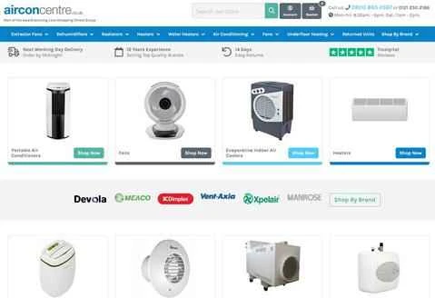 エアコンセントレ公式サイト：英国最大のオンラインエアコン販売店