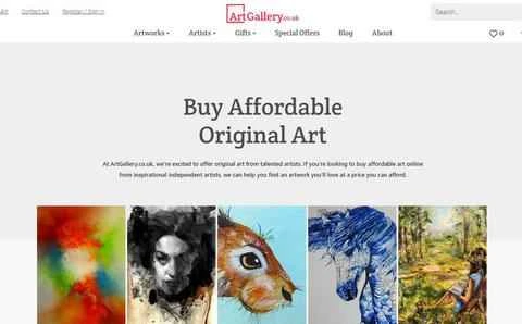 アートギャラリー公式ウェブサイト - 英国のアート販売ウェブサイト
