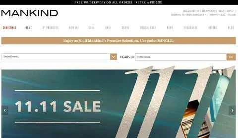 Mankind UK - 英国を拠点とする男性用グルーミングおよびヘアケア製品のオンライン小売業者。