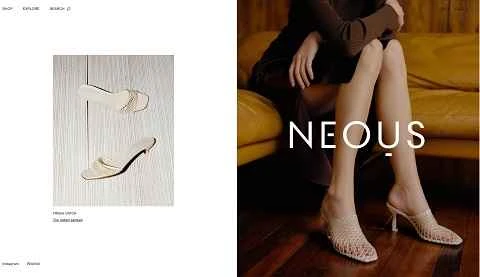 NEOUS公式サイト：ロンドンのニッチなフットウェアブランド